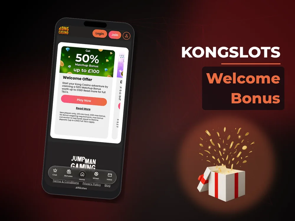Kongslots - Welcome Bonus